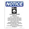 Signmission OSHA Notice, 5" Height, Laundry Rules Empty Sign With Symbol, 5" X 3.5", Portrait OS-NS-D-35-V-13985 - alternate 1